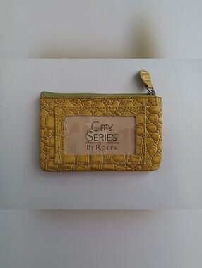 City Series Croc-Embossed ID Wallet